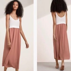 Aritzia Wilfred Bisous Silk Midi Dress